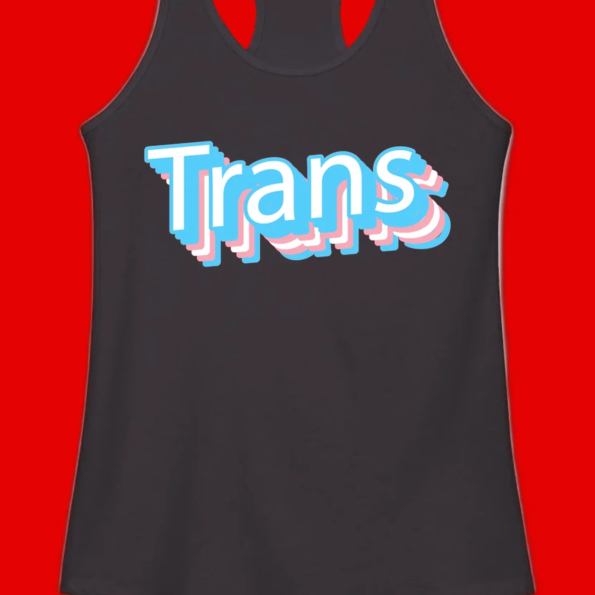 Titans 3D layered text design with cyan blue, pink, and white dimensional shadow effects on gray background