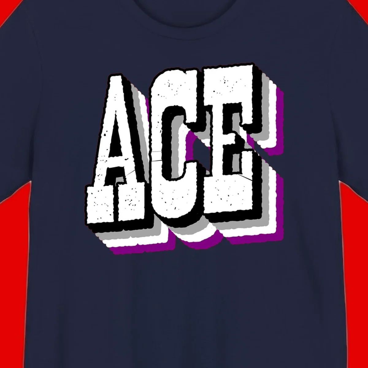 Bold distressed lettering spelling ALASKA with layered shadow effects and purple accents on gray background