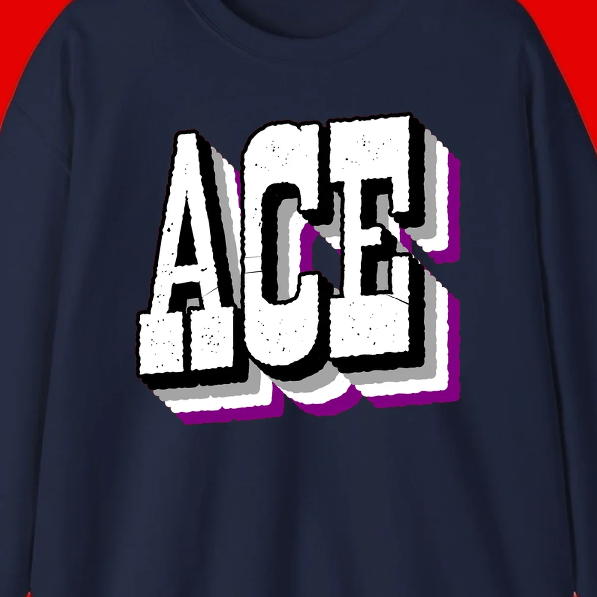 Bold distressed lettering spelling ALASKA with layered shadow effects and purple accents on gray background