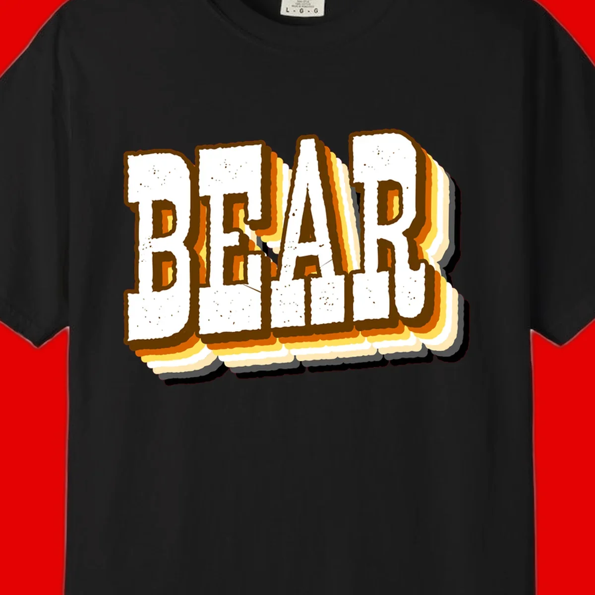 Dead bread toast graphic with thick brown letters featuring layered orange and yellow gradient effect on gray background