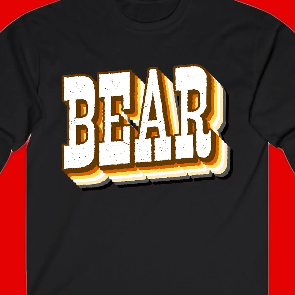 Dead bread toast graphic with thick brown letters featuring layered orange and yellow gradient effect on gray background