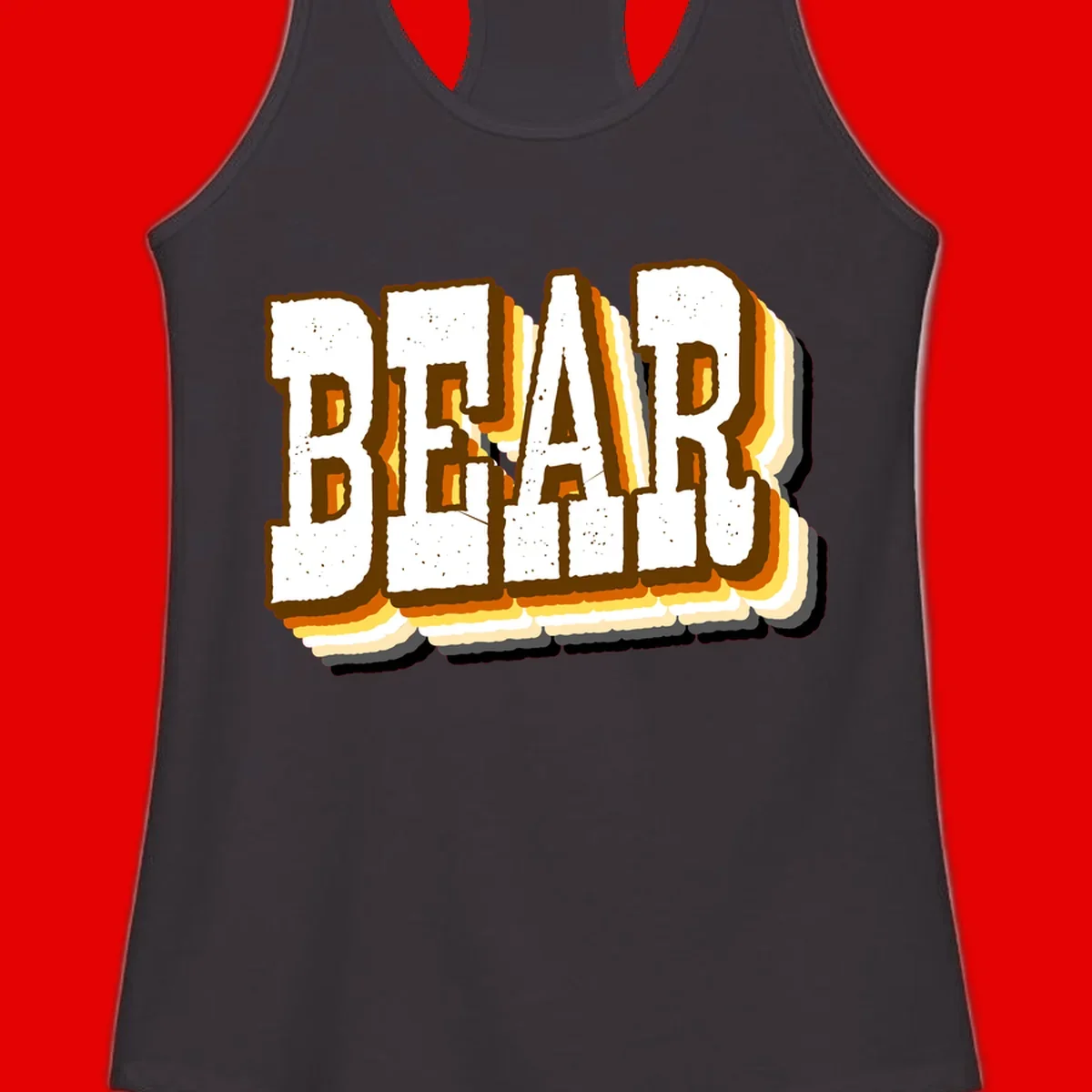 Dead bread toast graphic with thick brown letters featuring layered orange and yellow gradient effect on gray background