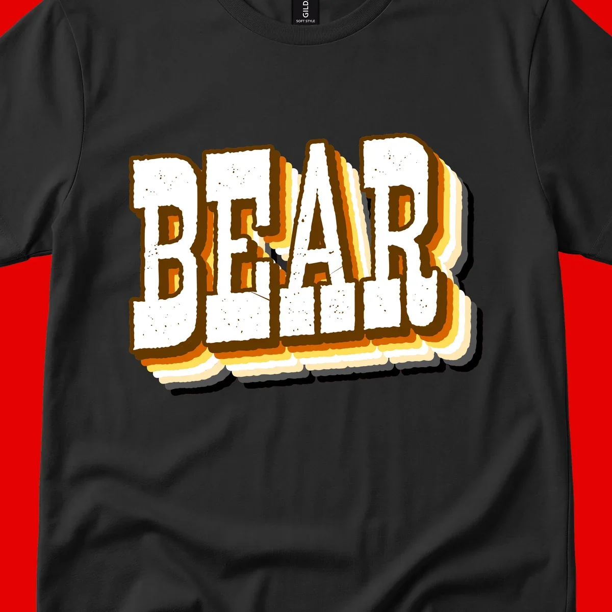 Dead bread toast graphic with thick brown letters featuring layered orange and yellow gradient effect on gray background