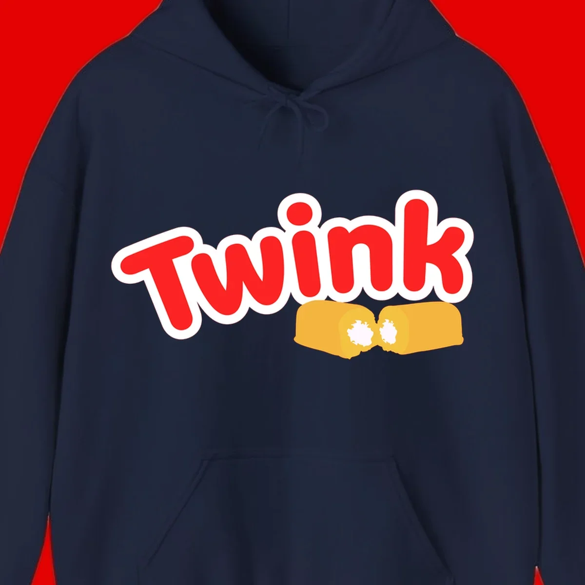 Red 'TWINK' text with white outline above two gold fists bumping together in celebration