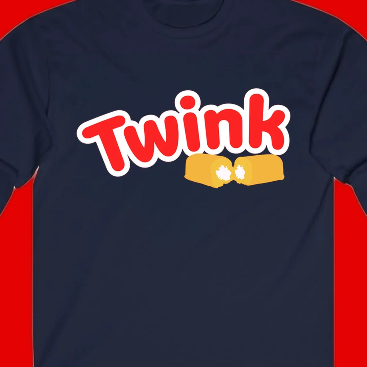 Red 'TWINK' text with white outline above two gold fists bumping together in celebration