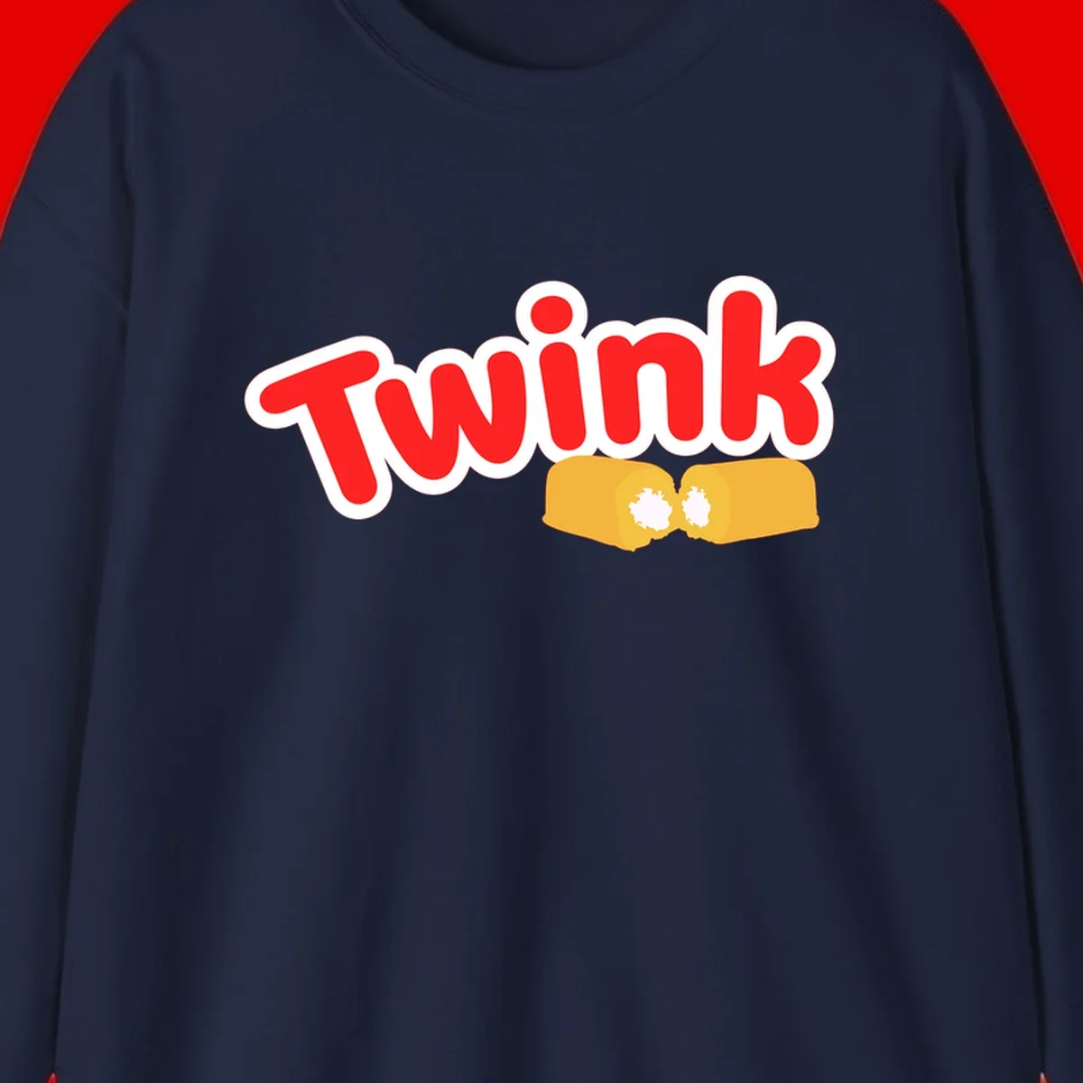 Red 'TWINK' text with white outline above two gold fists bumping together in celebration