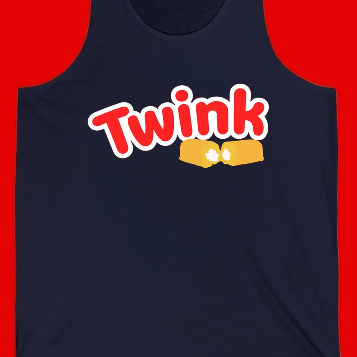 Red 'TWINK' text with white outline above two gold fists bumping together in celebration