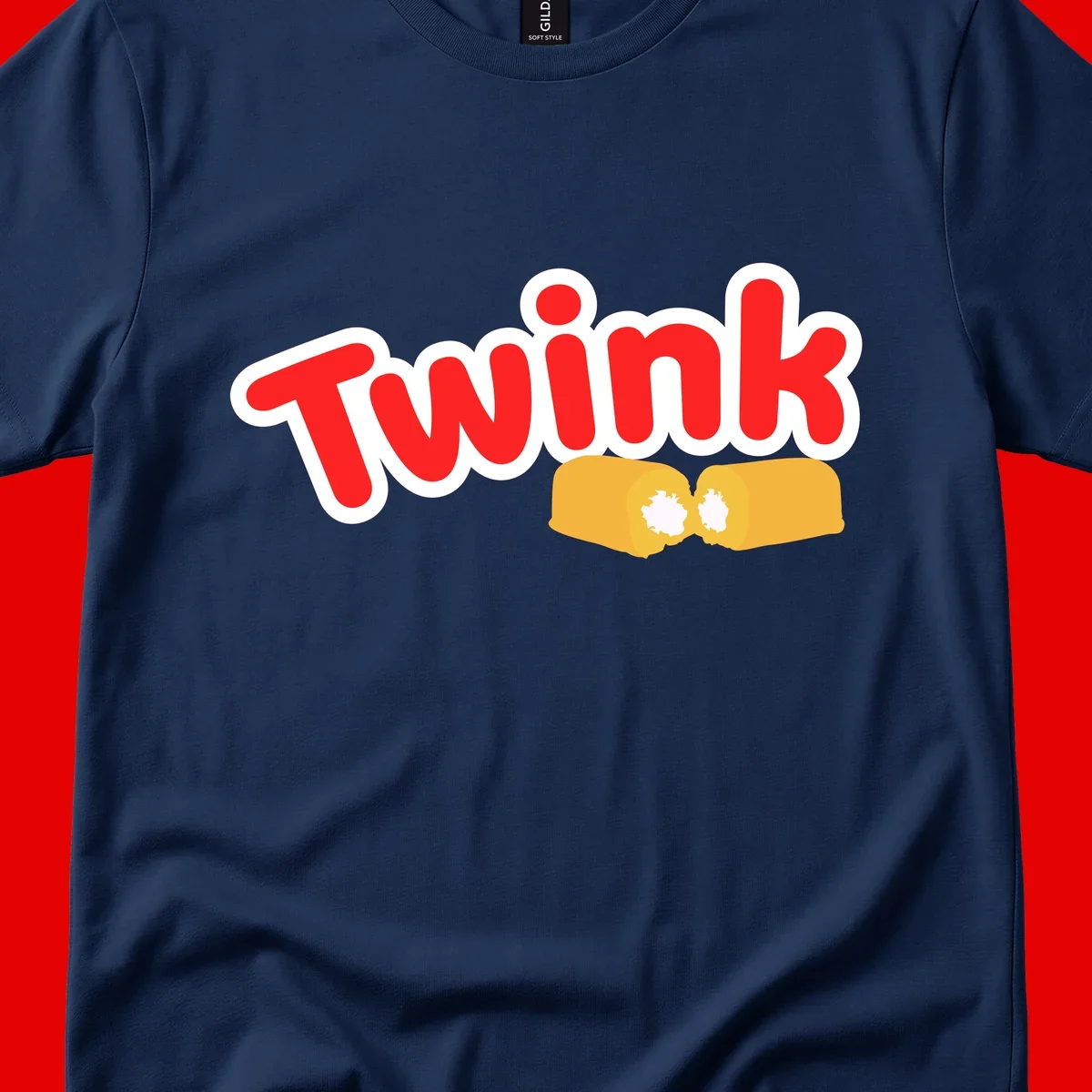 Red 'TWINK' text with white outline above two gold fists bumping together in celebration