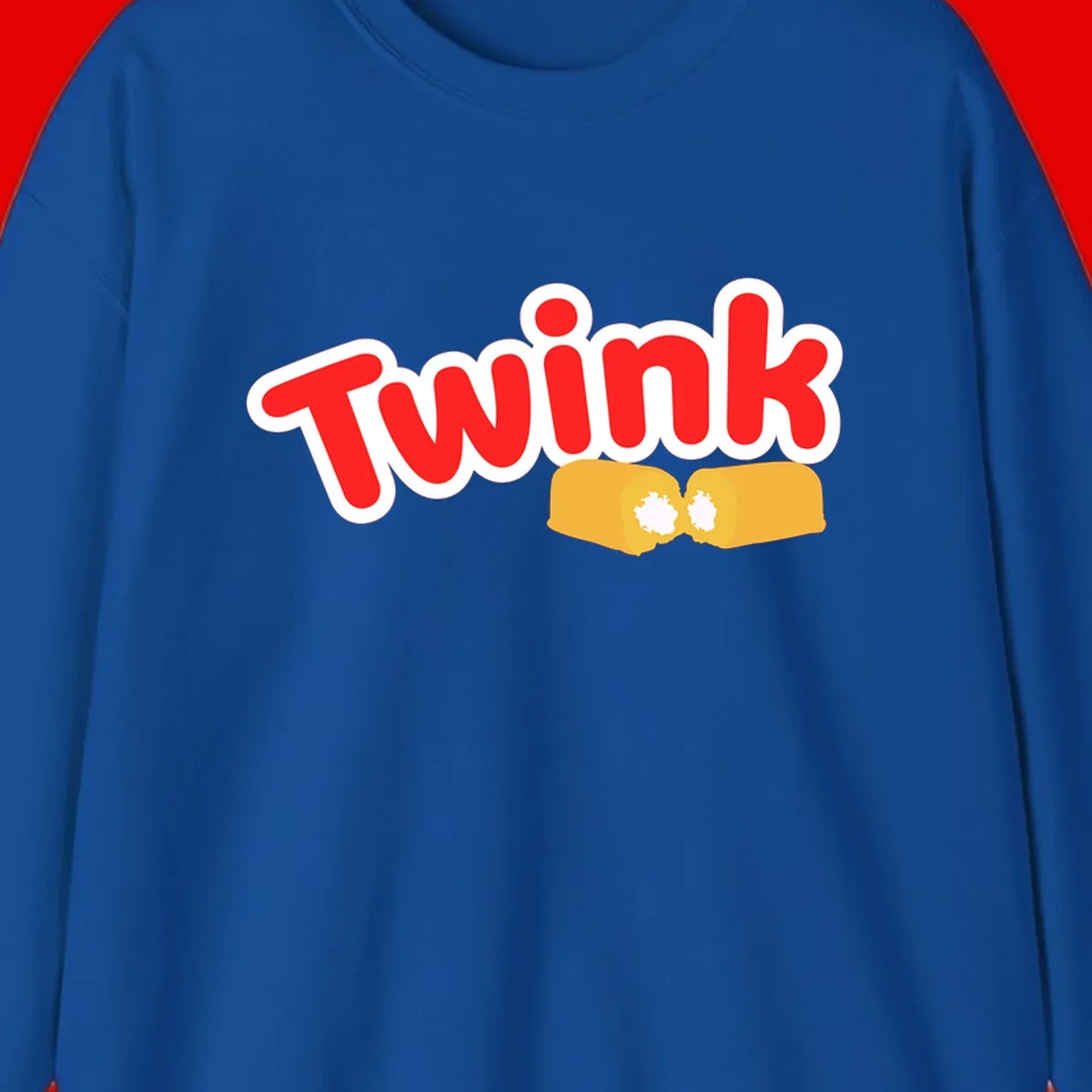 Red 'Twink' text with white outline above two yellow fists bumping together with white highlights, comic book style pride design