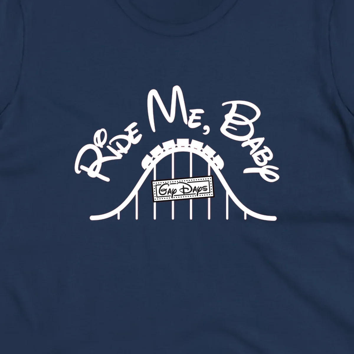 Nautical ship wheel design with 'Once More Into The Gap Days' text and wavy water elements for adventure-themed apparel