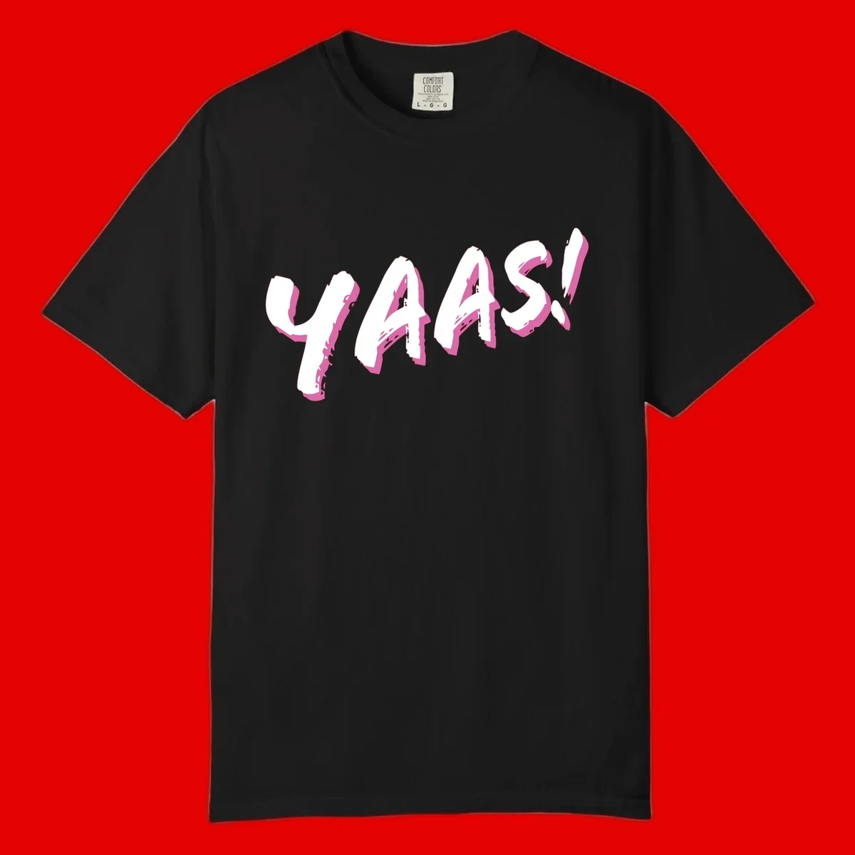 Abstract wavy shapes design with layered white and magenta flowing forms creating a three-dimensional modern art effect