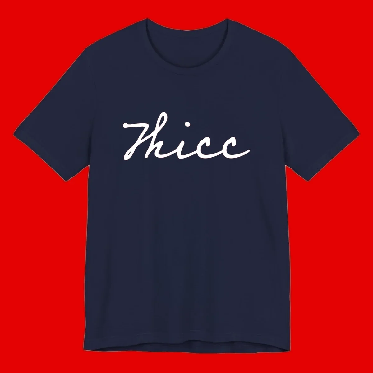 White cursive script spelling 'thee' with decorative dot on gray background