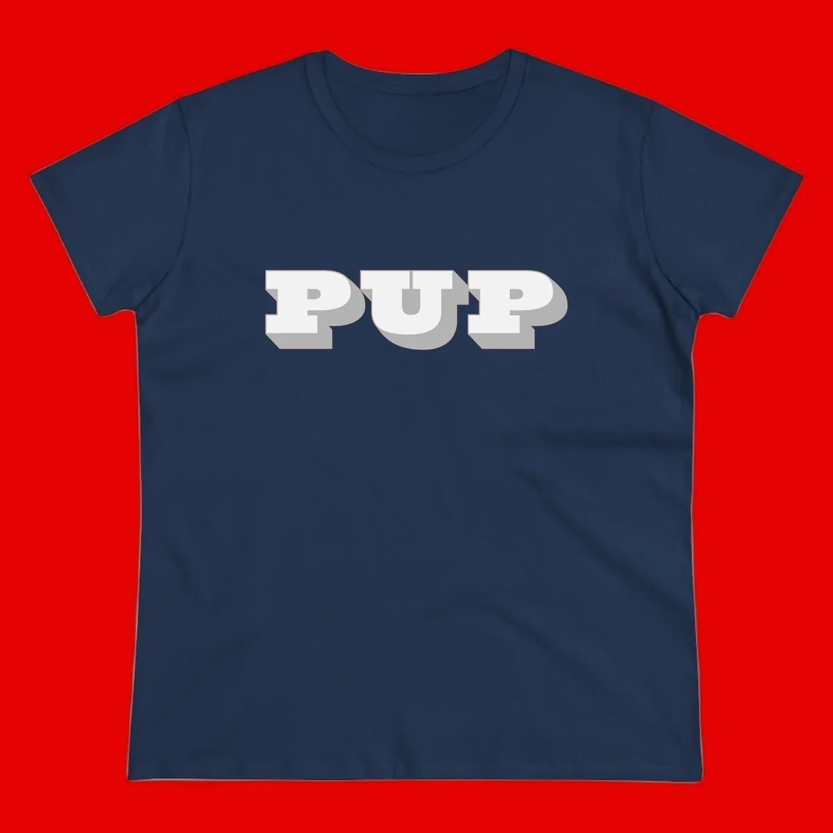 Bold 3D puff typography spelling 'PUFF' with dimensional shadow effect on gray background