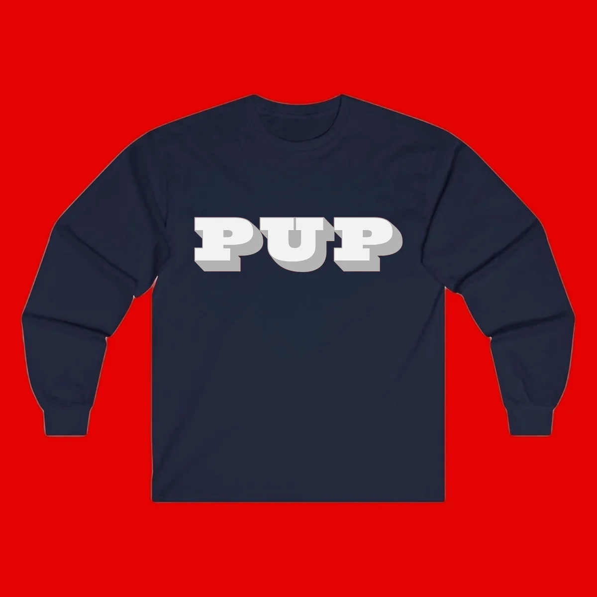 Bold 3D puff typography spelling 'PUFF' with dimensional shadow effect on gray background