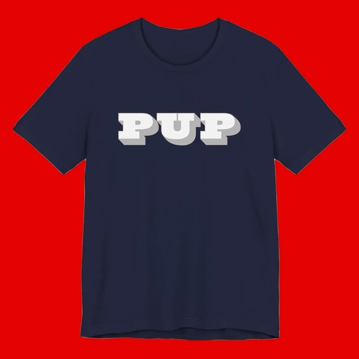 Bold 3D puff typography spelling 'PUFF' with dimensional shadow effect on gray background