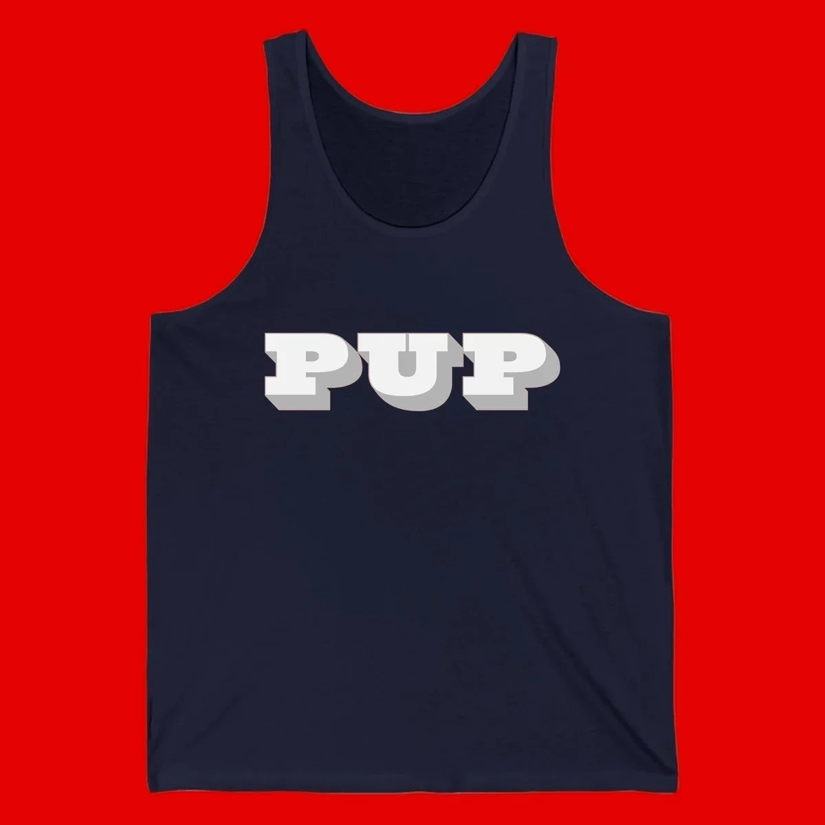 Bold 3D puff typography spelling 'PUFF' with dimensional shadow effect on gray background