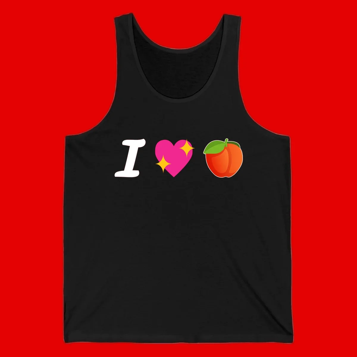 I love apples rebus design with large white I, magenta heart with yellow sparkles, and red apple with green leaf