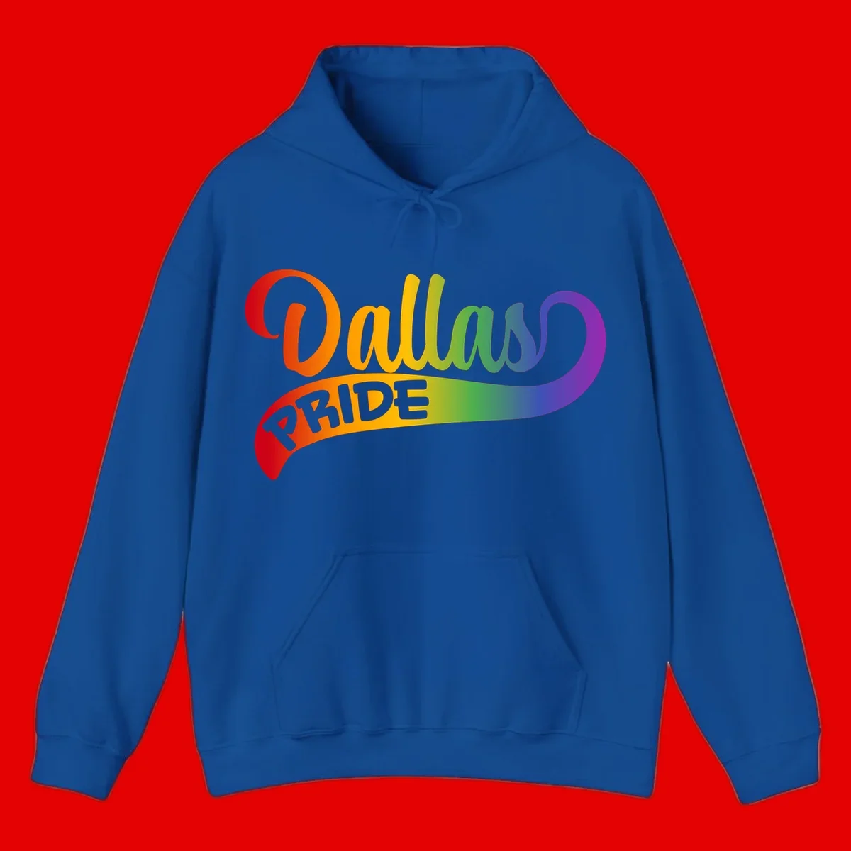 Colorful equality pride rainbow gradient design with flowing text and vibrant spectrum colors