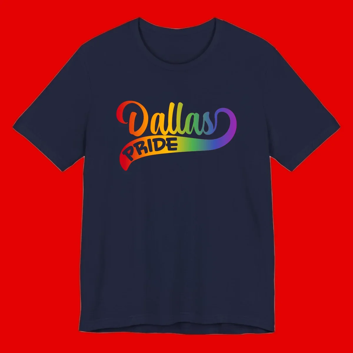 Colorful equality pride rainbow gradient design with flowing text and vibrant spectrum colors