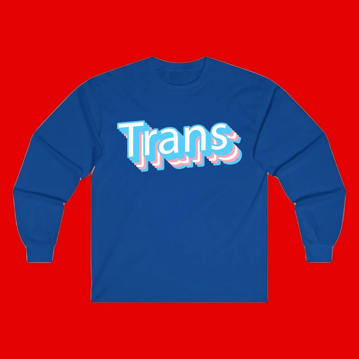 Titans 3D layered text design with cyan blue, pink, and white dimensional shadow effects on gray background