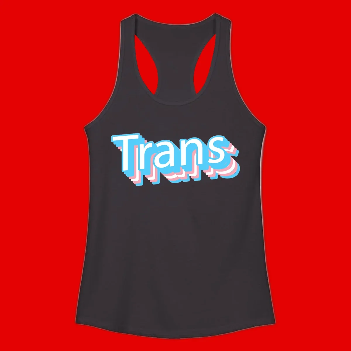 Titans 3D layered text design with cyan blue, pink, and white dimensional shadow effects on gray background