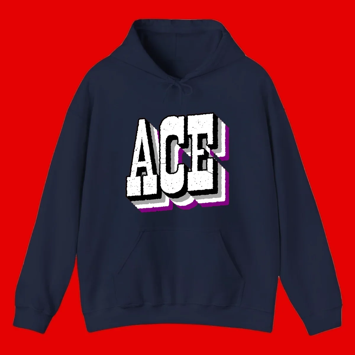 Bold distressed lettering spelling ALASKA with layered shadow effects and purple accents on gray background