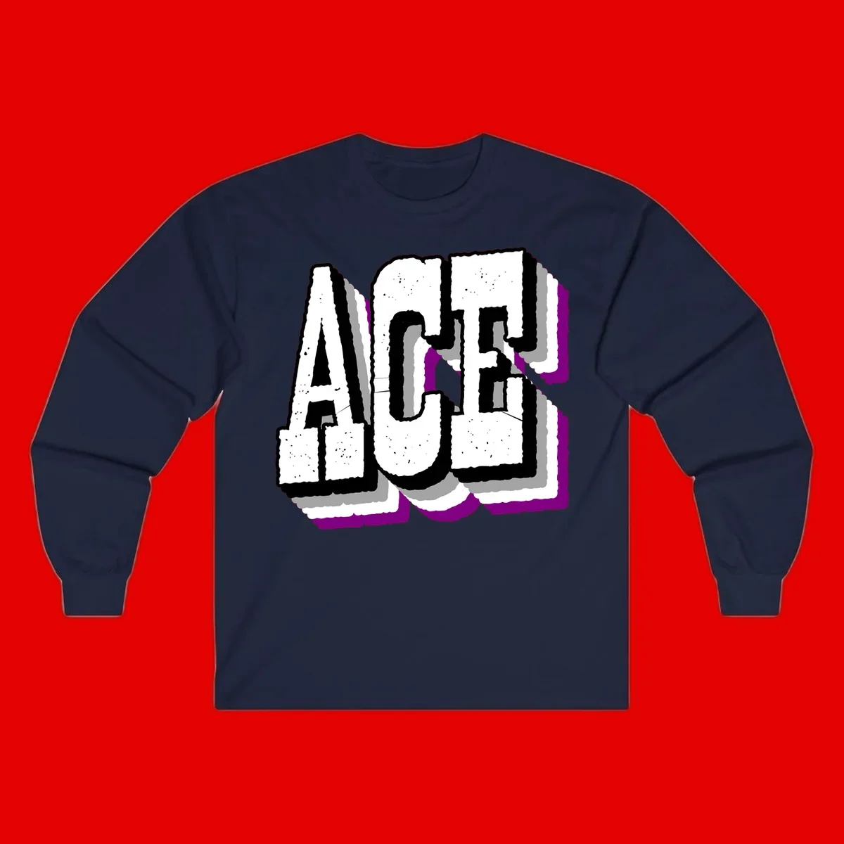 Bold distressed lettering spelling ALASKA with layered shadow effects and purple accents on gray background