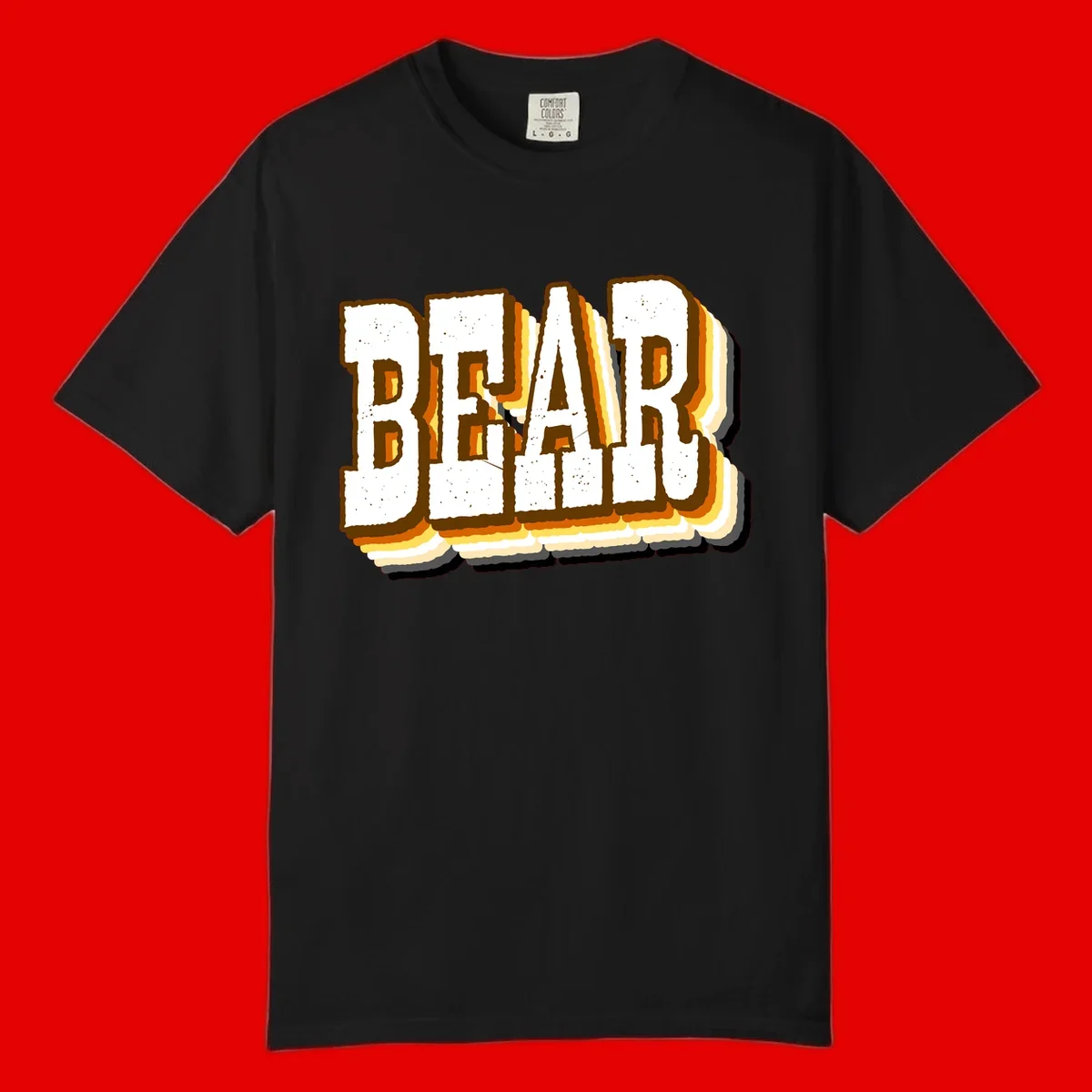 Dead bread toast graphic with thick brown letters featuring layered orange and yellow gradient effect on gray background