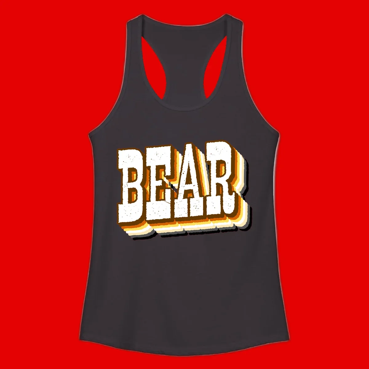 Dead bread toast graphic with thick brown letters featuring layered orange and yellow gradient effect on gray background