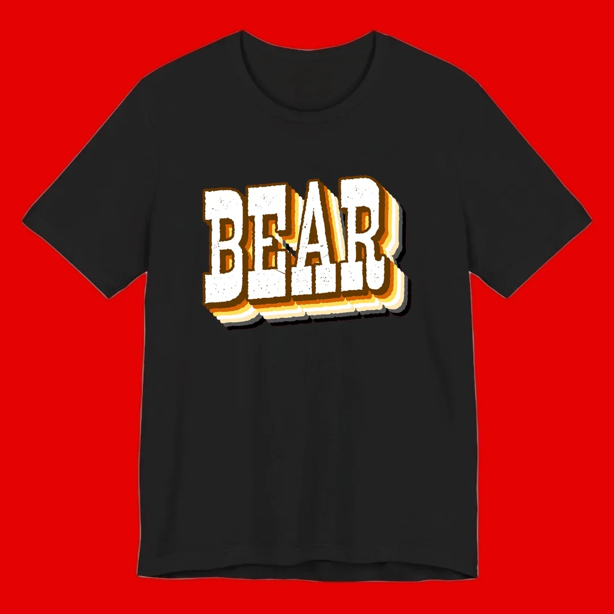 Dead bread toast graphic with thick brown letters featuring layered orange and yellow gradient effect on gray background