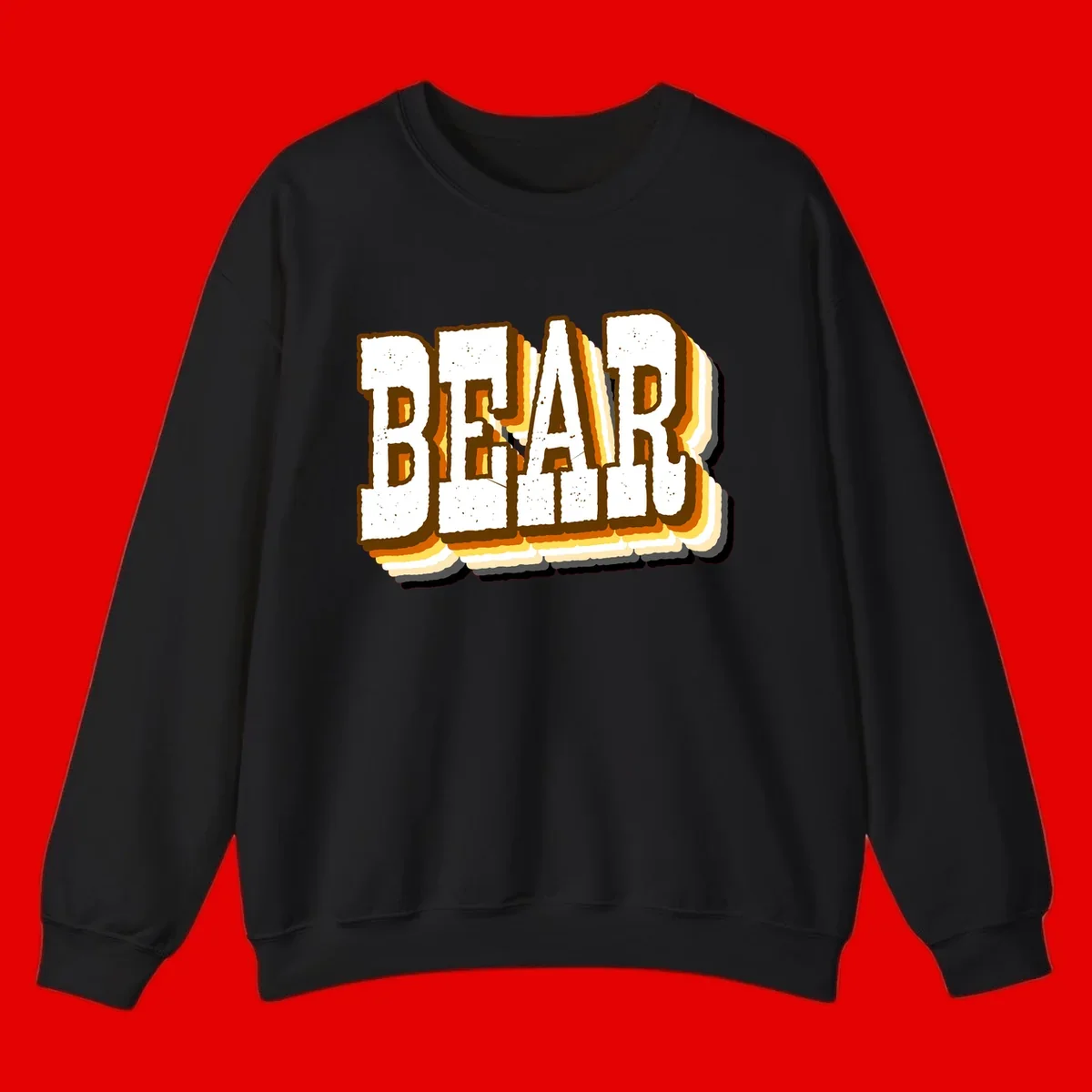 Dead bread toast graphic with thick brown letters featuring layered orange and yellow gradient effect on gray background