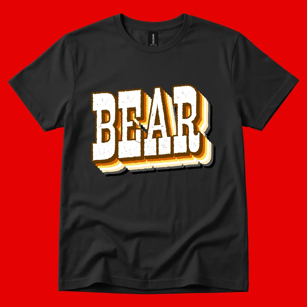 Dead bread toast graphic with thick brown letters featuring layered orange and yellow gradient effect on gray background
