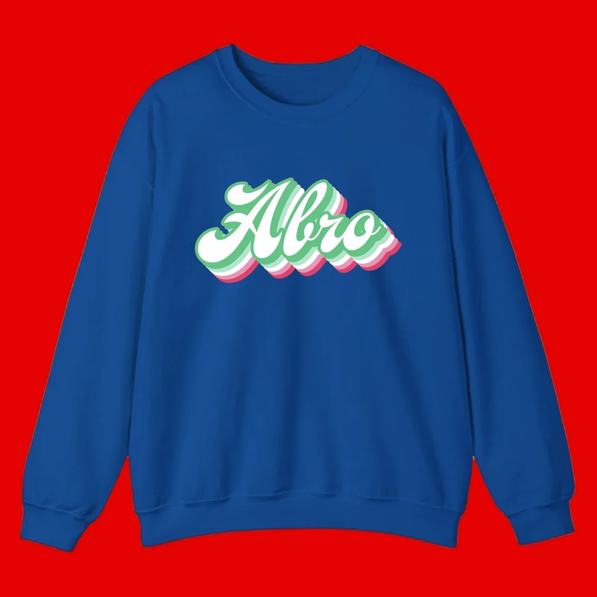 Hello wavy pride design featuring bold 3D layered text in green, pink, and white with striped pattern effect