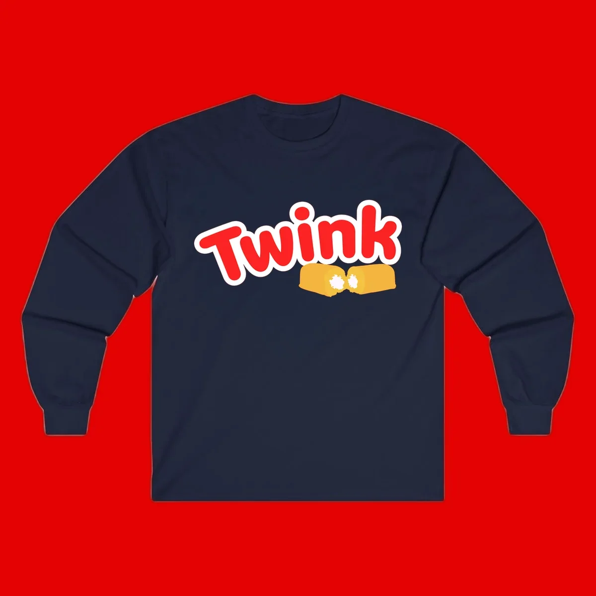 Red 'TWINK' text with white outline above two gold fists bumping together in celebration