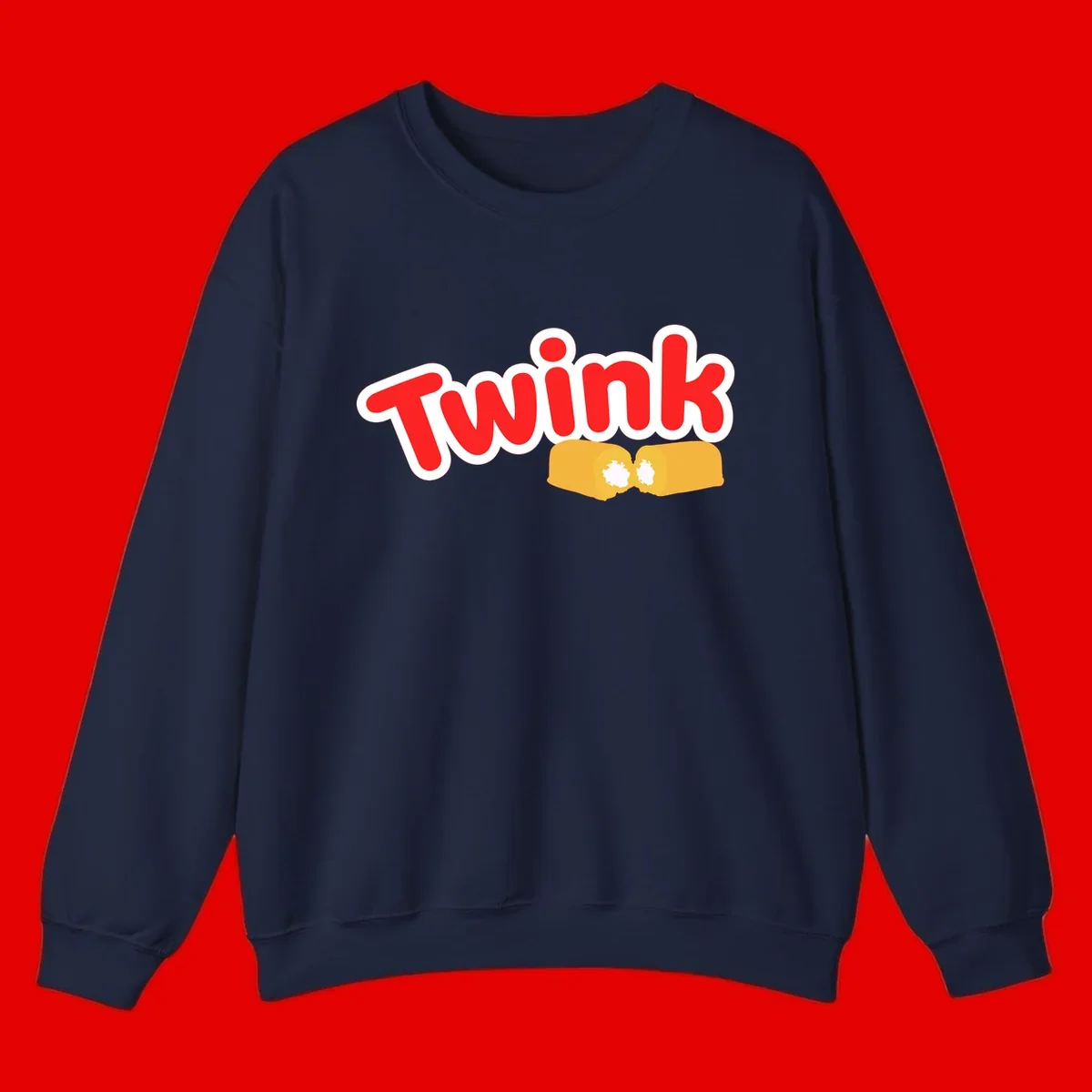 Red 'TWINK' text with white outline above two gold fists bumping together in celebration
