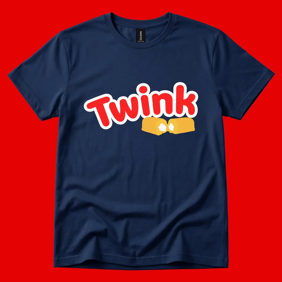 Red 'TWINK' text with white outline above two gold fists bumping together in celebration