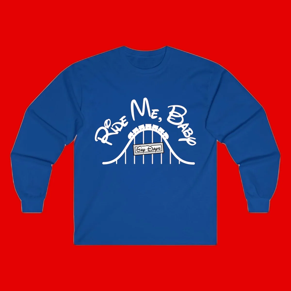 Nautical ship wheel design with 'Once More Into The Gap Days' text and wavy water elements for adventure-themed apparel