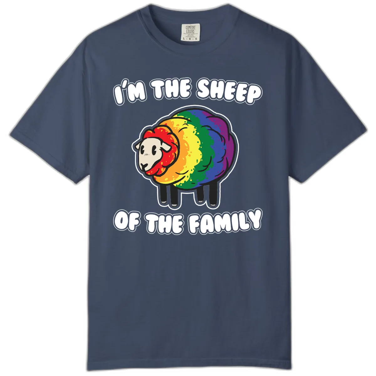 I'm The Sheep Of The Family Comfort Color in Midnight