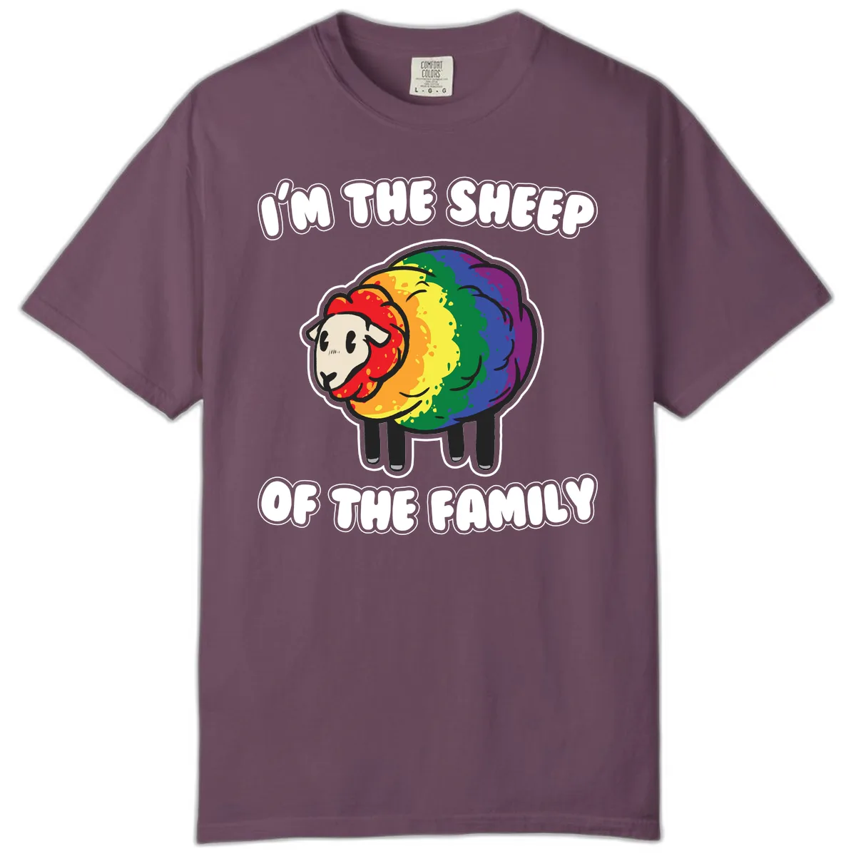 I'm The Sheep Of The Family Comfort Color in Berry