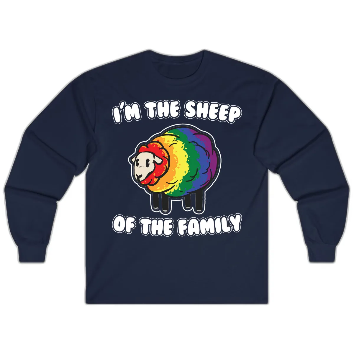 I'm The Sheep Of The Family Long Sleeve in Navy