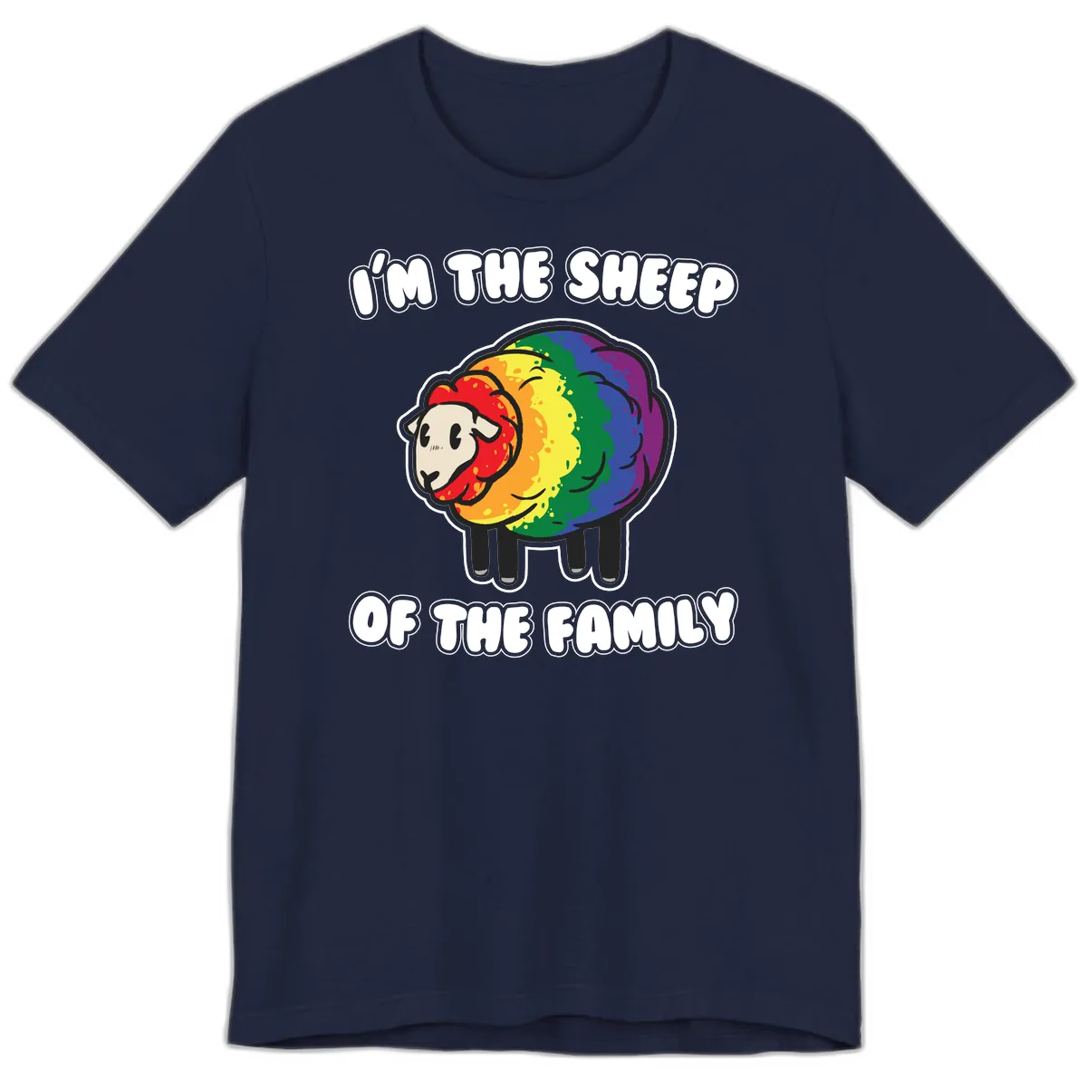I'm The Sheep Of The Family Premium T-Shirt in Navy