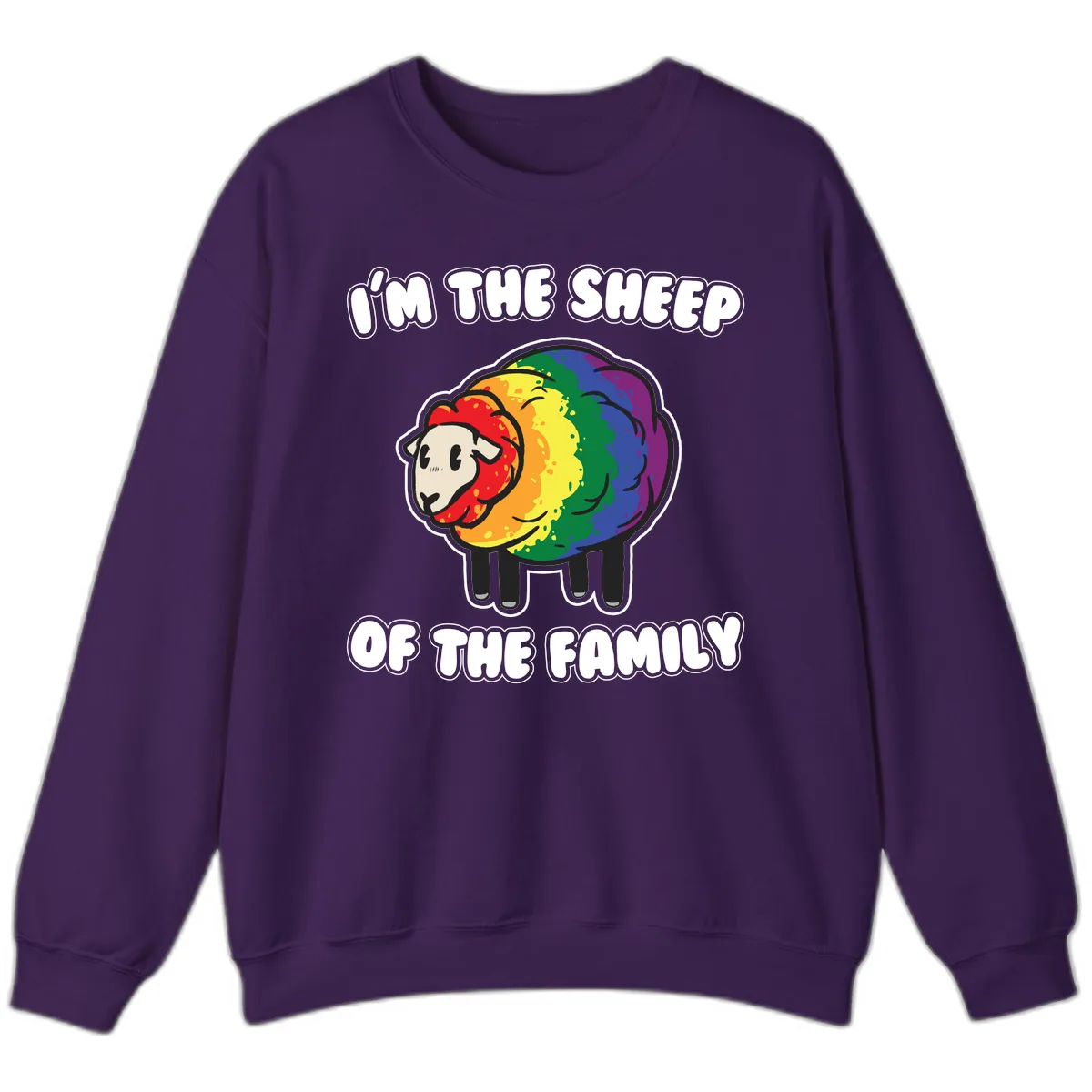 I'm The Sheep Of The Family Sweatshirt in Purple