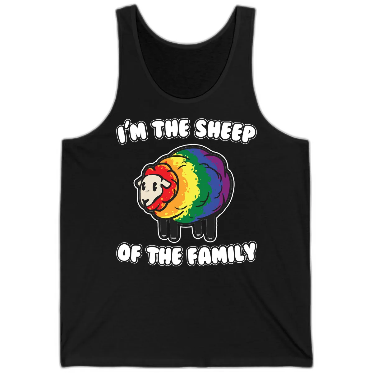 I'm The Sheep Of The Family Tank in Black