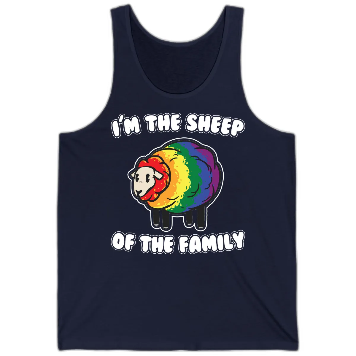 I'm The Sheep Of The Family Tank in Navy