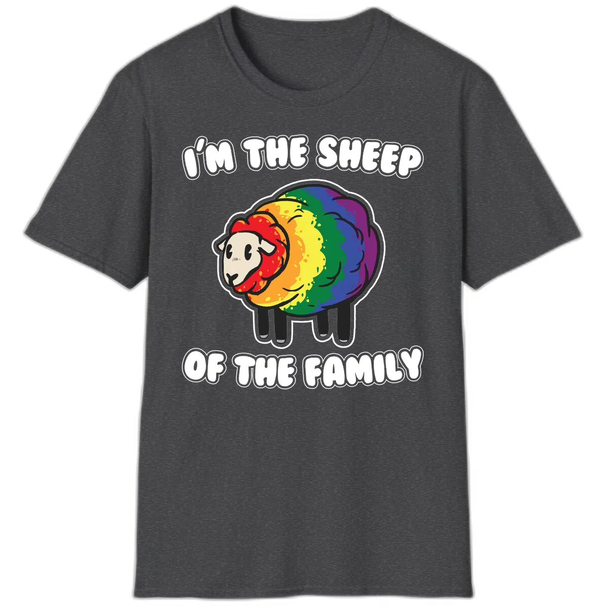 I'm The Sheep Of The Family T-Shirt in Dark Heather