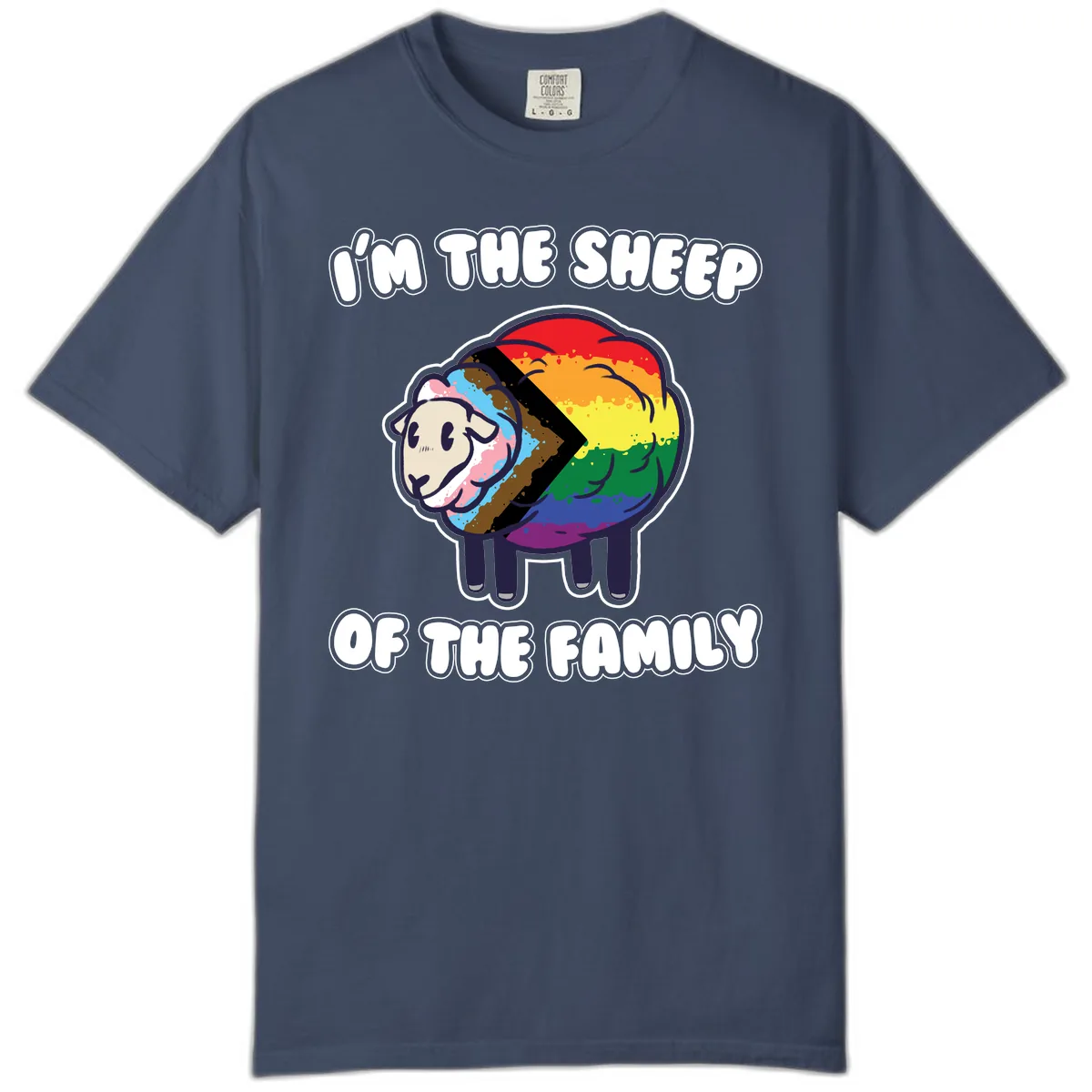 I'm The Sheep Of The Family Comfort Color in Midnight