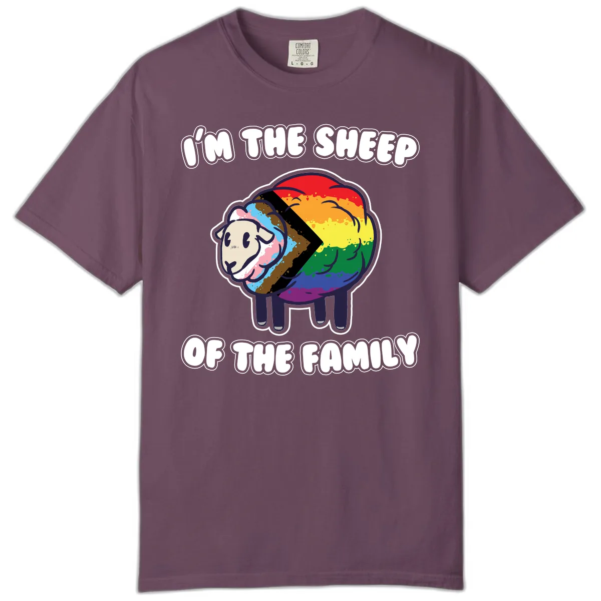I'm The Sheep Of The Family Comfort Color in Berry