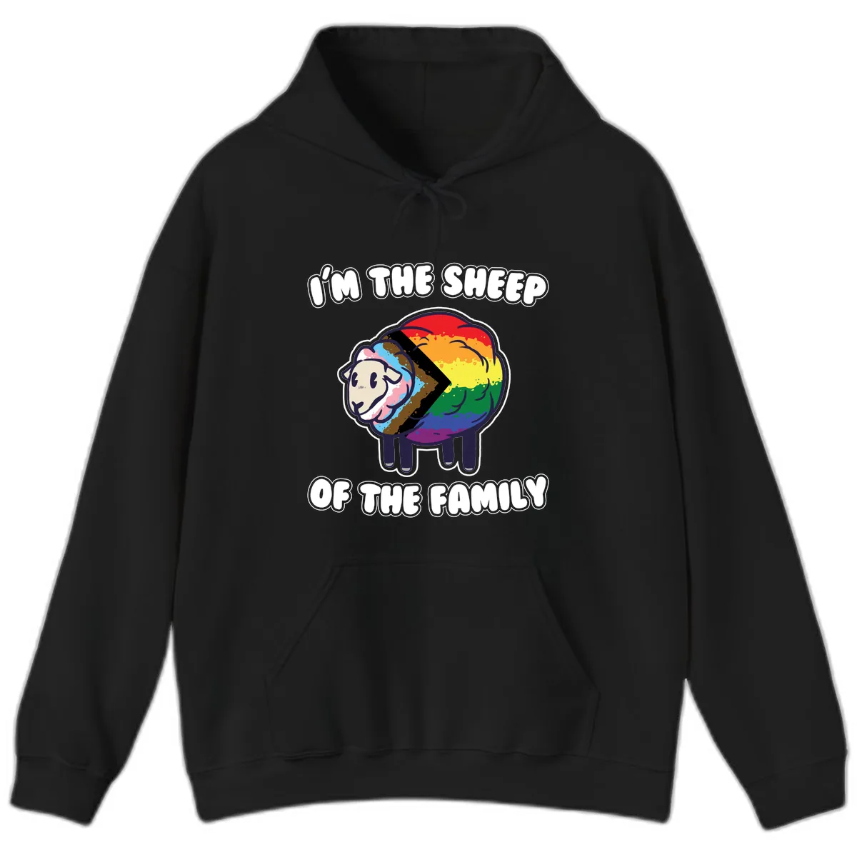 I'm The Sheep Of The Family Hoodie in Black
