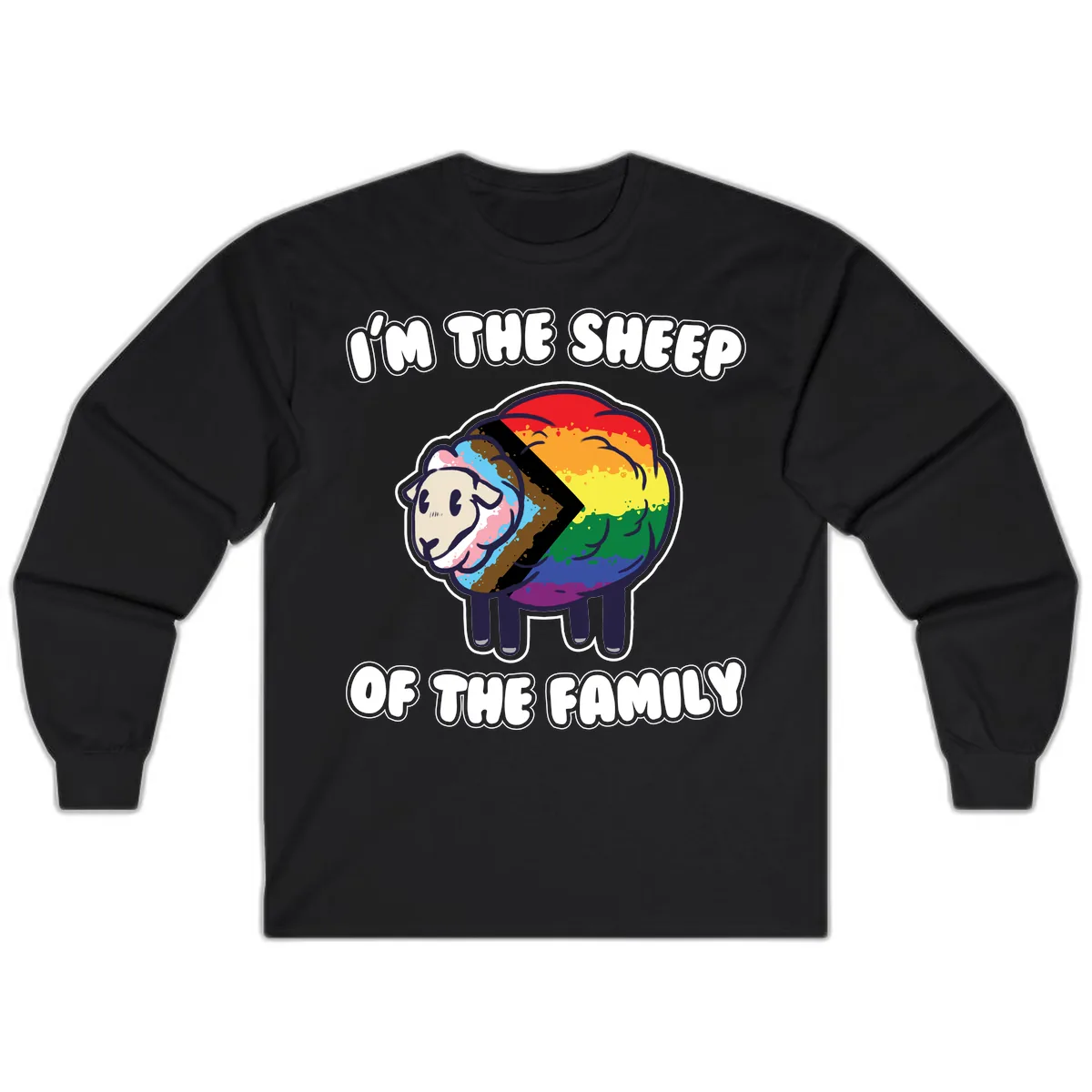 I'm The Sheep Of The Family Long Sleeve in Black