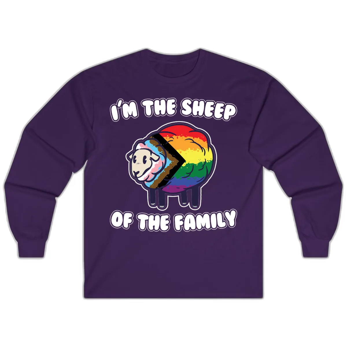 I'm The Sheep Of The Family Long Sleeve in Purple